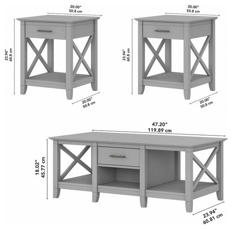 X-Sides and Storage Exploring the Clever Design of Farmhouse Coffee Table Sets
